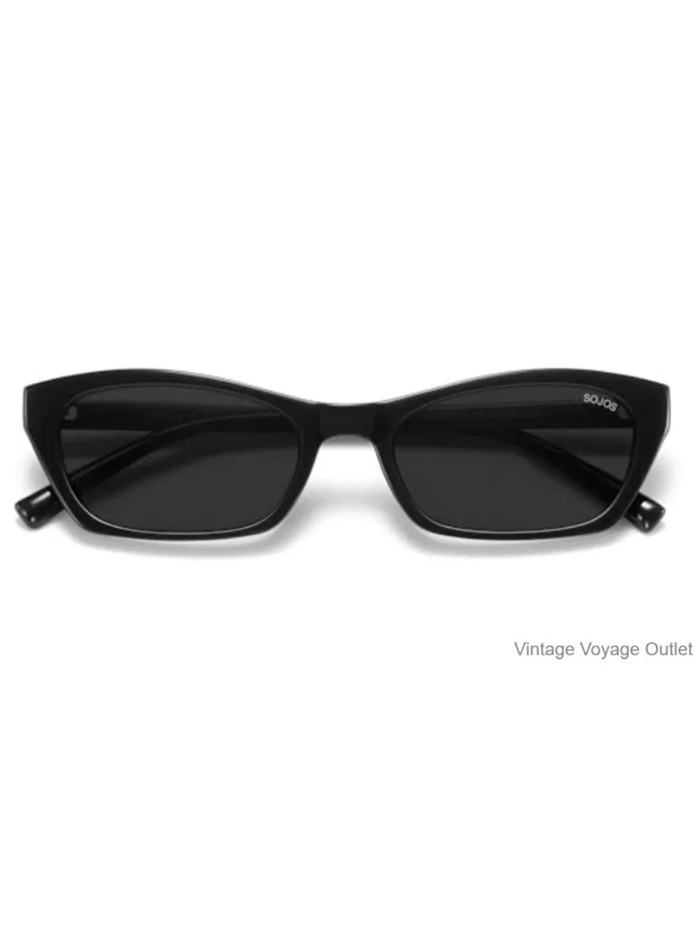 Retro Cat Eye Polarized Sunglasses for Women, UV400 Protection, Thin Rectangle